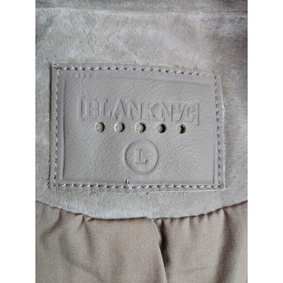 [BLANKNYC]‎ Leather Tan Moto Vest Women's Size Large - Picture 3 of 4